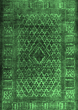 Abstract Emerald Green Contemporary Rug, con1986emgrn