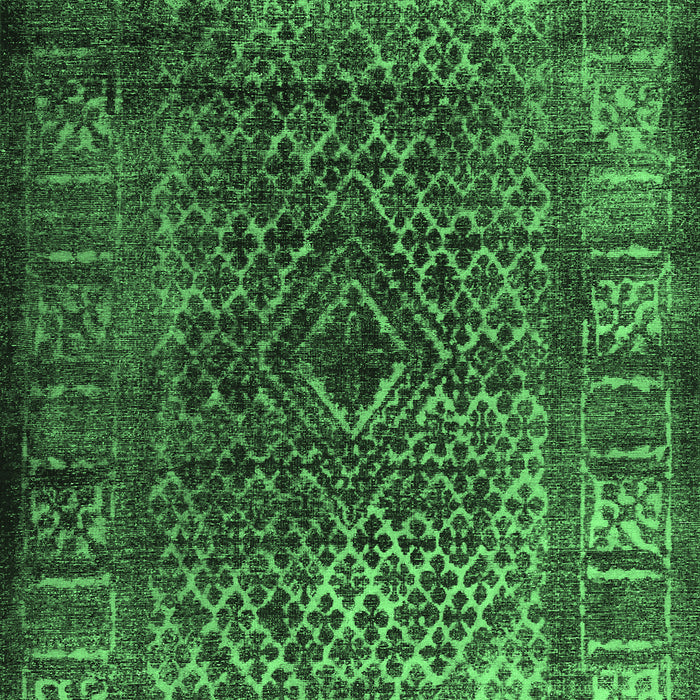 Abstract Emerald Green Contemporary Rug, con1986emgrn