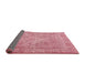 Thickness of Contemporary Red Persian Rug, con1987