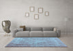 Machine Washable Persian Light Blue Bohemian Rug in a Living Room, wshcon1987lblu