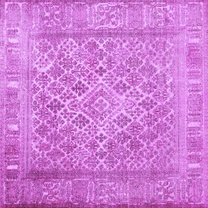 Square Persian Purple Bohemian Rug, con1987pur