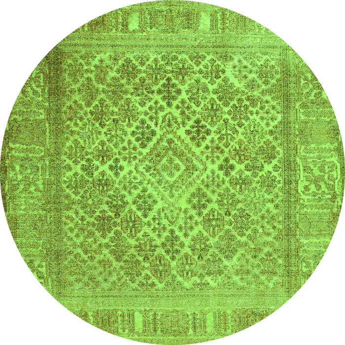 Machine Washable Persian Green Bohemian Area Rugs, wshcon1987grn