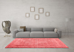 Bohemian Red Washable Rugs