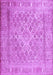 Machine Washable Persian Purple Bohemian Area Rugs, wshcon1987pur