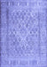 Machine Washable Persian Blue Bohemian Rug, wshcon1987blu