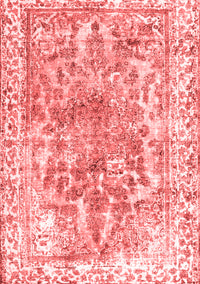 Abstract Red Contemporary Rug, con1988red