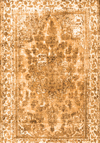 Abstract Orange Contemporary Rug, con1988org