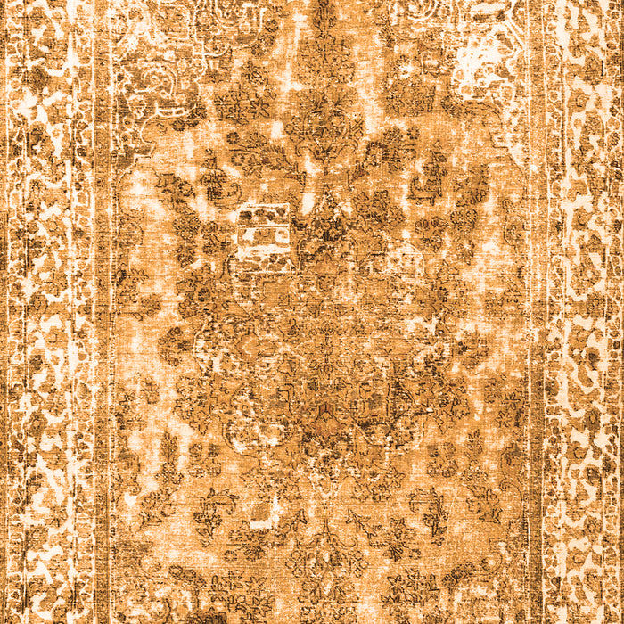 Abstract Orange Contemporary Rug, con1988org