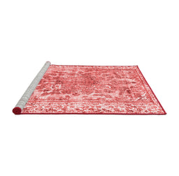 Contemporary Red Washable Rugs