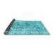 Sideview of Abstract Light Blue Contemporary Rug, con1988lblu