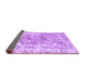 Sideview of Abstract Purple Contemporary Rug, con1988pur