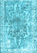 Machine Washable Abstract Light Blue Contemporary Rug, wshcon1988lblu