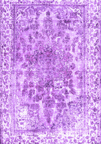 Abstract Purple Contemporary Rug, con1988pur