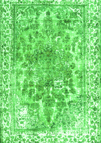 Abstract Green Contemporary Rug, con1988grn