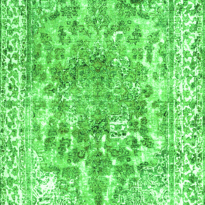 Abstract Green Contemporary Rug, con1988grn