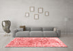 Contemporary Red Washable Rugs