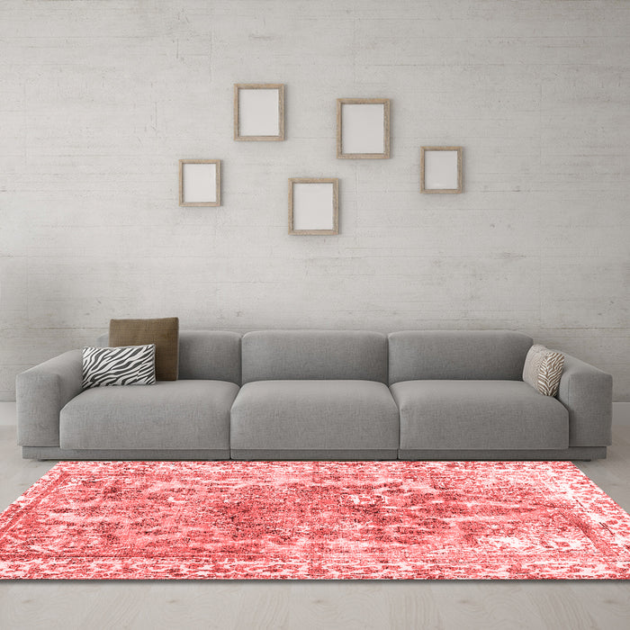 Contemporary Red Washable Rugs