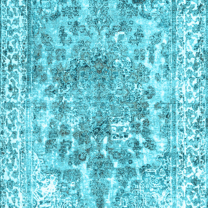 Abstract Light Blue Contemporary Rug, con1988lblu