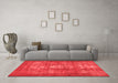 Bohemian Red Washable Rugs