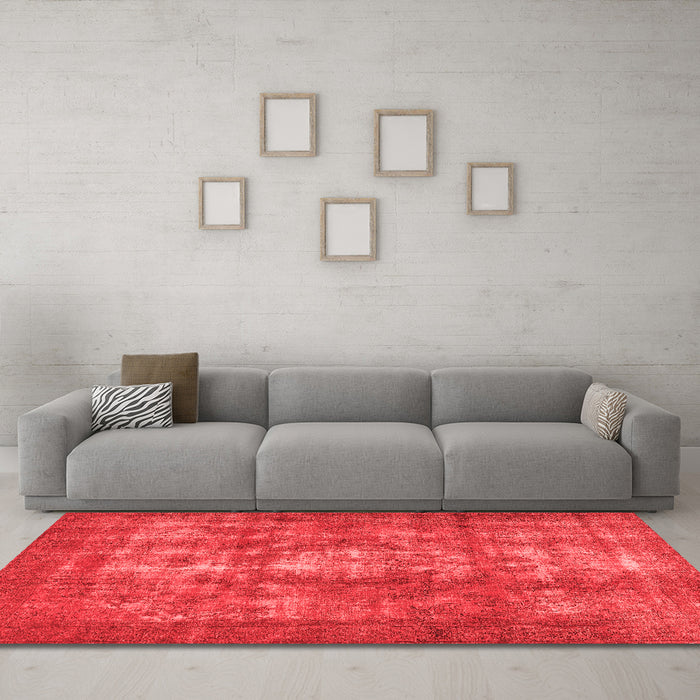 Bohemian Red Washable Rugs