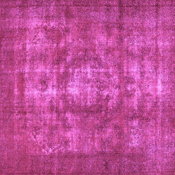 Square Machine Washable Persian Purple Bohemian Area Rugs, wshcon1989pur