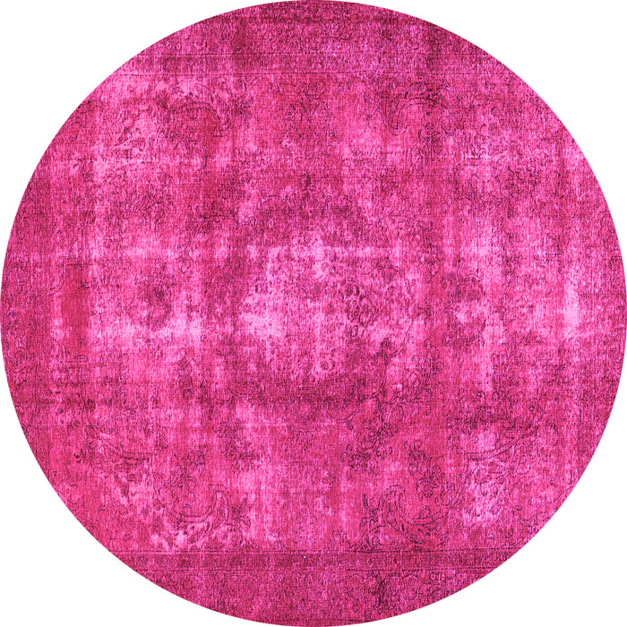 Round Persian Pink Bohemian Rug, con1989pnk