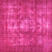 Square Persian Pink Bohemian Rug, con1989pnk