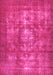 Machine Washable Persian Pink Bohemian Rug, wshcon1989pnk
