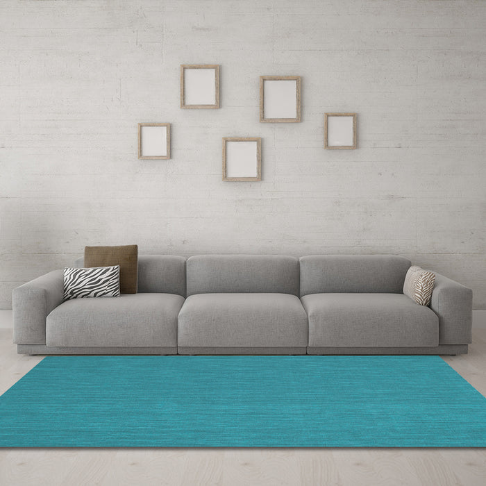 Machine Washable Abstract Light Blue Contemporary Rug in a Living Room, wshcon198lblu