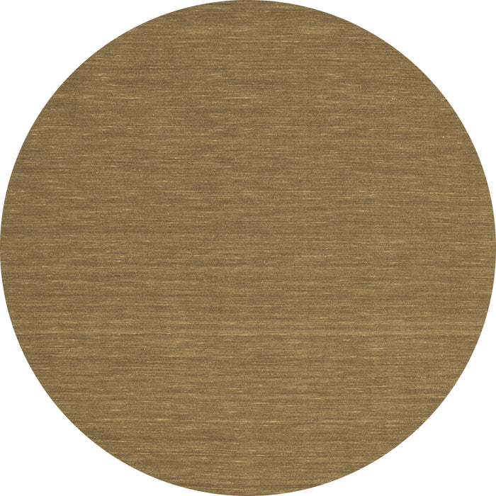 Round Abstract Brown Contemporary Rug, con198brn