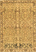 Abstract Brown Contemporary Rug, con1990brn