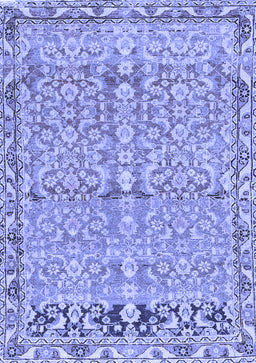 Abstract Blue Contemporary Rug, con1990blu