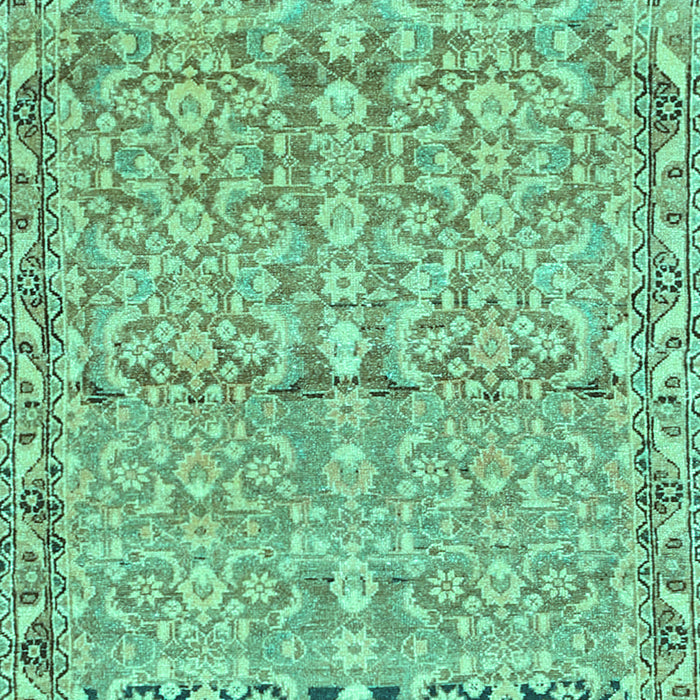 Machine Washable Abstract Turquoise Contemporary Area Rugs, wshcon1990turq