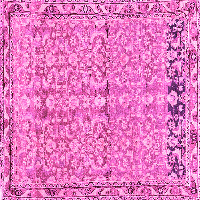 Square Abstract Pink Contemporary Rug, con1990pnk