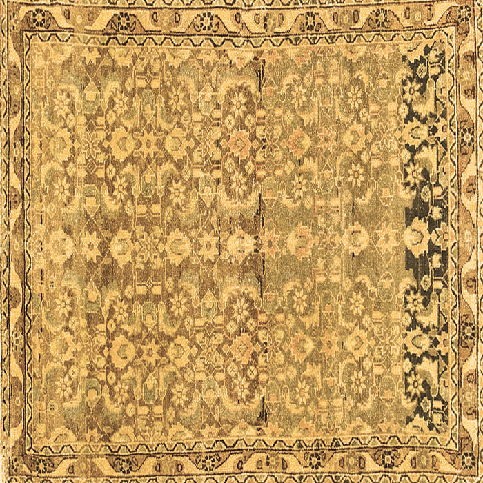 Square Abstract Brown Contemporary Rug, con1990brn