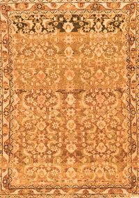 Abstract Orange Contemporary Rug, con1990org