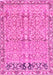 Abstract Pink Contemporary Rug, con1990pnk