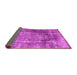 Sideview of Abstract Pink Contemporary Rug, con1991pnk