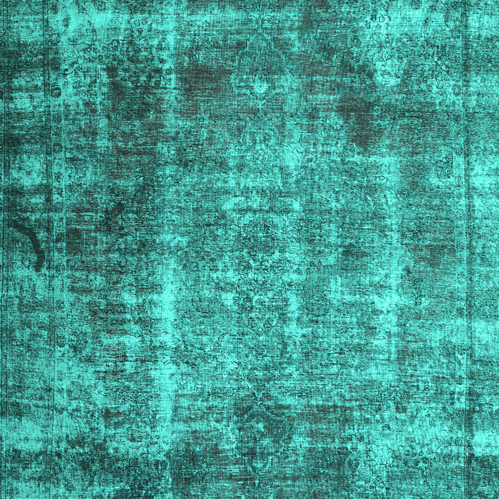 Abstract Turquoise Contemporary Rug, con1991turq