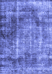 Abstract Blue Contemporary Rug, con1991blu