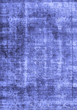 Abstract Blue Contemporary Rug, con1991blu