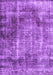 Abstract Purple Contemporary Rug, con1991pur