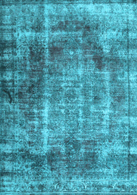 Abstract Light Blue Contemporary Rug, con1991lblu