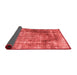 Abstract Red Contemporary Area Rugs