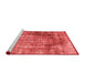 Contemporary Red Washable Rugs