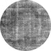 Machine Washable Abstract Gray Contemporary Rug, wshcon1991gry