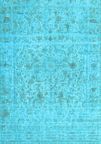 Abstract Light Blue Contemporary Rug, con1992lblu