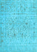 Abstract Light Blue Contemporary Rug, con1992lblu