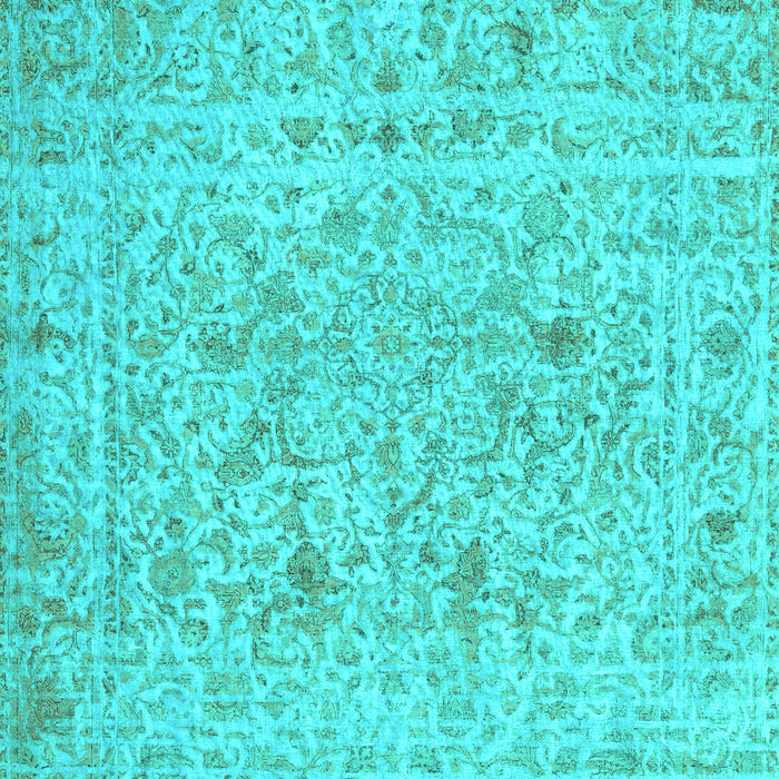 Abstract Turquoise Contemporary Rug, con1992turq