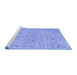 Sideview of Machine Washable Abstract Blue Contemporary Rug, wshcon1992blu